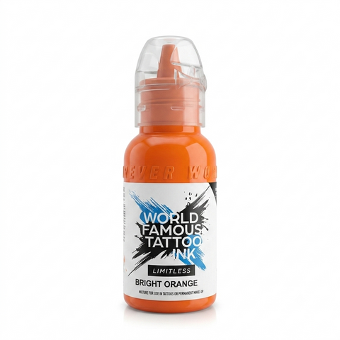 World Famous Limitless - Bright Orange 30 ml - Melange pour Tatouage REACH
