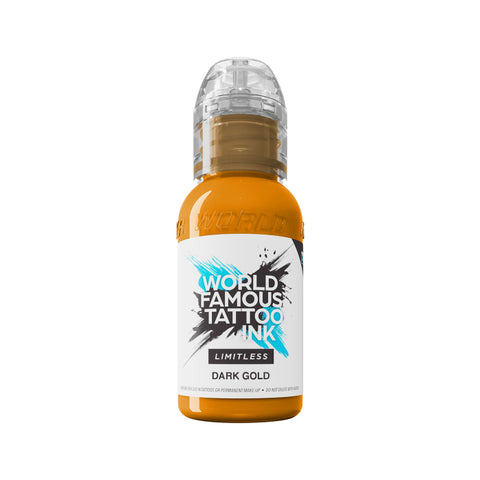World Famous Limitless - Dark Gold 30 ml - Melange pour Tatouage REACH