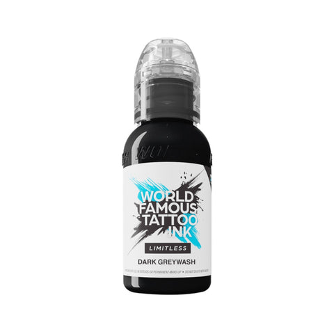 World Famous Limitless - Dark Greywash 30 ml - Melange pour Tatouage REACH