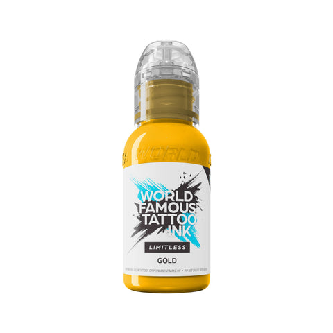 World Famous Limitless - Gold 30 ml - Melange pour Tatouage REACH